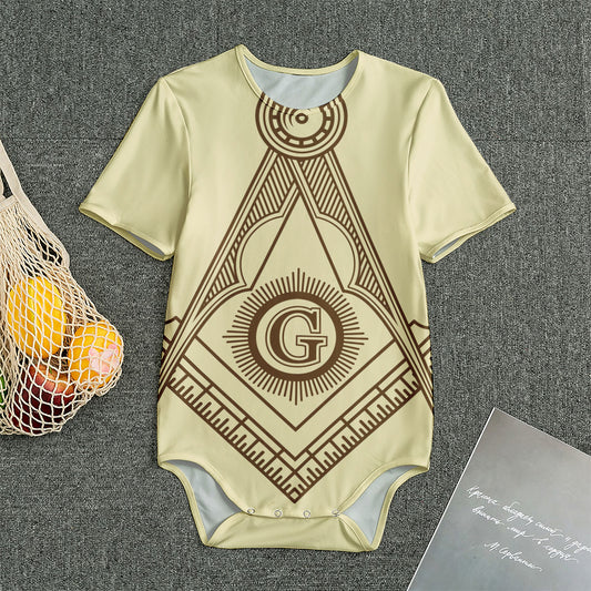Freemasonry Symbol Print Men's Bodysuit