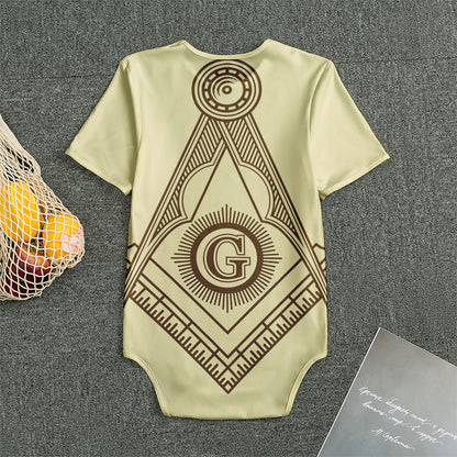 Freemasonry Symbol Print Men's Bodysuit