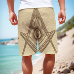 Freemasonry Symbol Print Men's Cargo Shorts