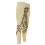 Freemasonry Symbol Print Men's Compression Pants