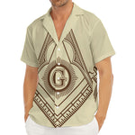 Freemasonry Symbol Print Men's Deep V-Neck Shirt