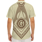 Freemasonry Symbol Print Men's Deep V-Neck Shirt