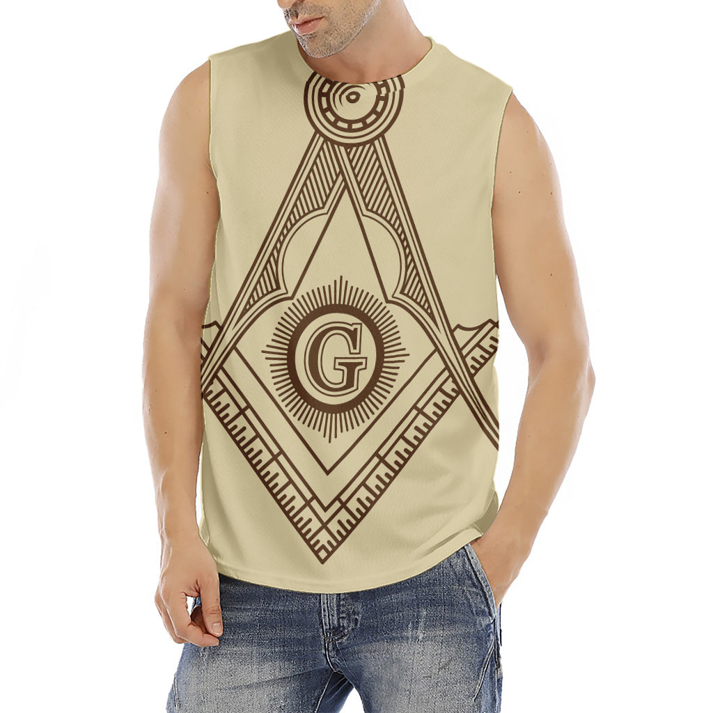 Freemasonry Symbol Print Men's Fitness Tank Top