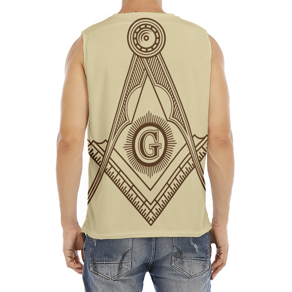 Freemasonry Symbol Print Men's Fitness Tank Top
