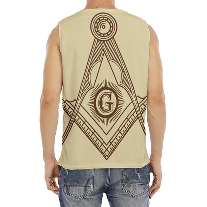 Freemasonry Symbol Print Men's Fitness Tank Top