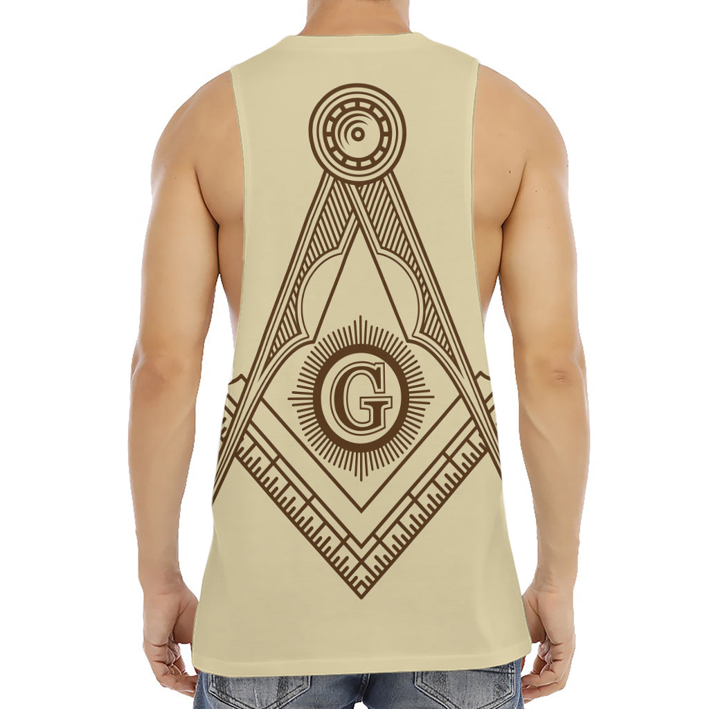 Freemasonry Symbol Print Men's Muscle Tank Top