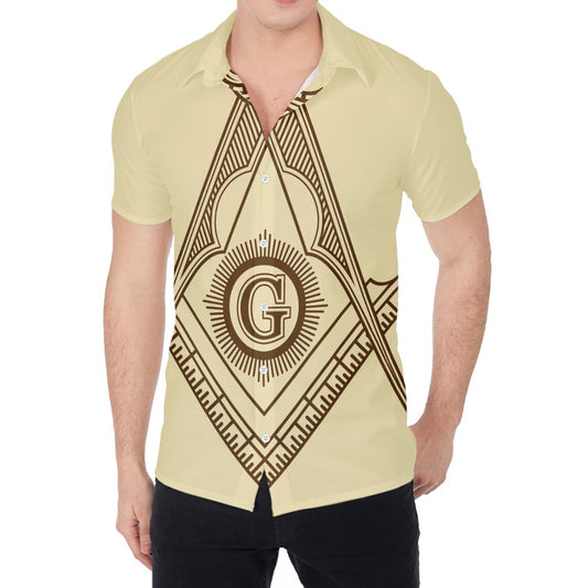 Freemasonry Symbol Print Men's Shirt