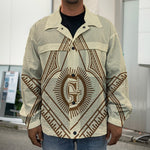 Freemasonry Symbol Print Men's Shirt Jacket