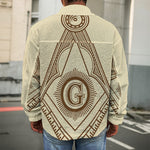 Freemasonry Symbol Print Men's Shirt Jacket
