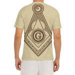 Freemasonry Symbol Print Men's Short Sleeve Rash Guard