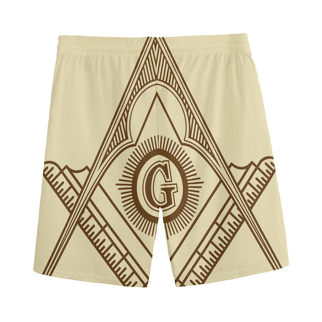 Freemasonry Symbol Print Men's Sports Shorts