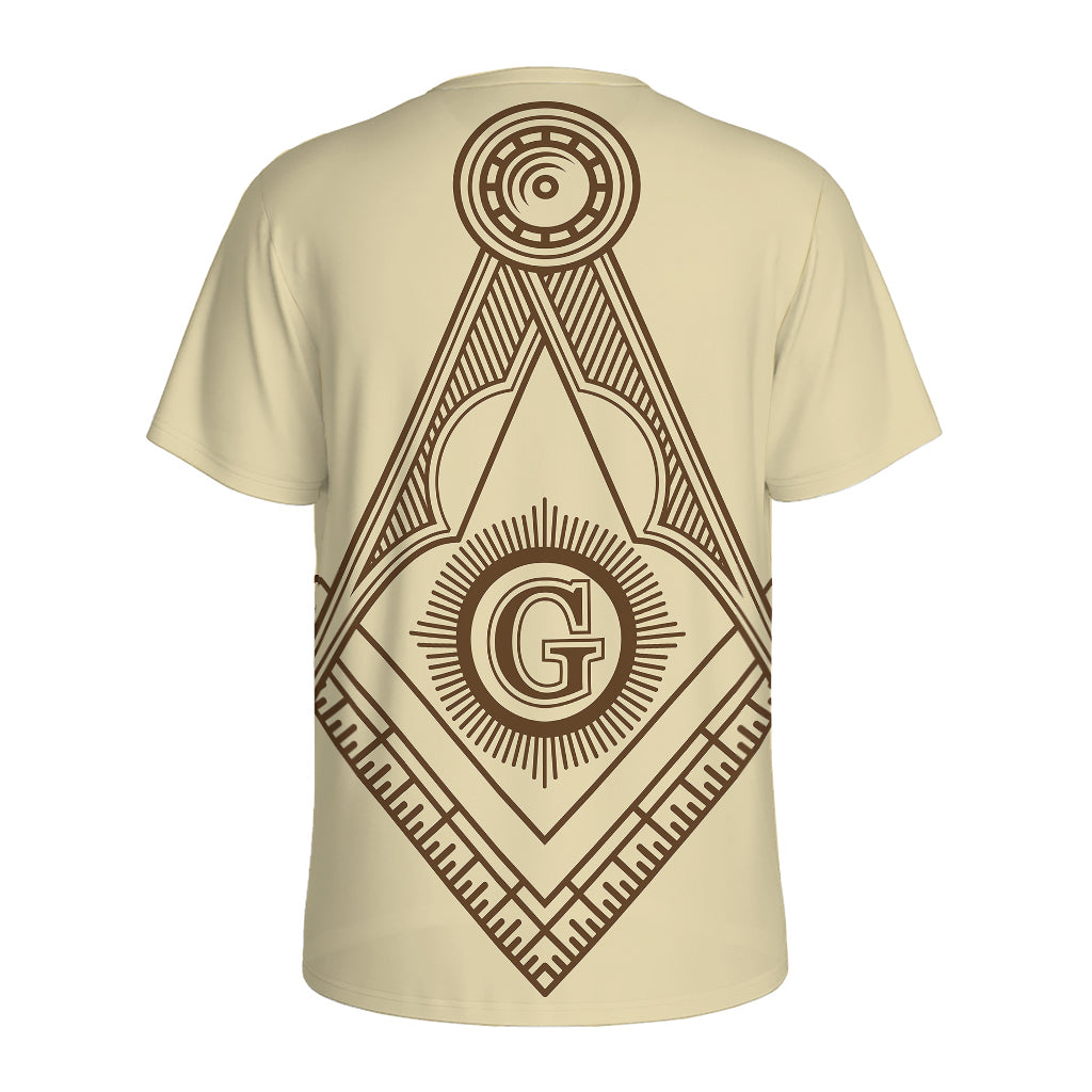Freemasonry Symbol Print Men's Sports T-Shirt