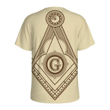 Freemasonry Symbol Print Men's Sports T-Shirt