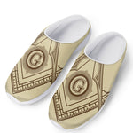 Freemasonry Symbol Print Mesh Casual Shoes