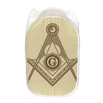 Freemasonry Symbol Print Mesh Laundry Hamper
