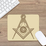 Freemasonry Symbol Print Mouse Pad