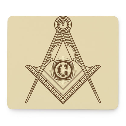 Freemasonry Symbol Print Mouse Pad