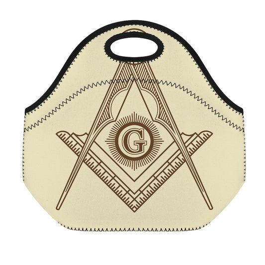 Freemasonry Symbol Print Neoprene Lunch Bag