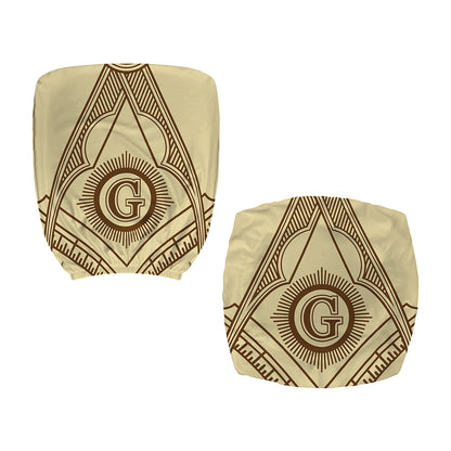 Freemasonry Symbol Print Office Chair Cover