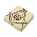 Freemasonry Symbol Print Outdoor Seat Cushion Cover