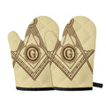 Freemasonry Symbol Print Oven Mitts