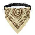 Freemasonry Symbol Print Over The Collar Dog Bandana