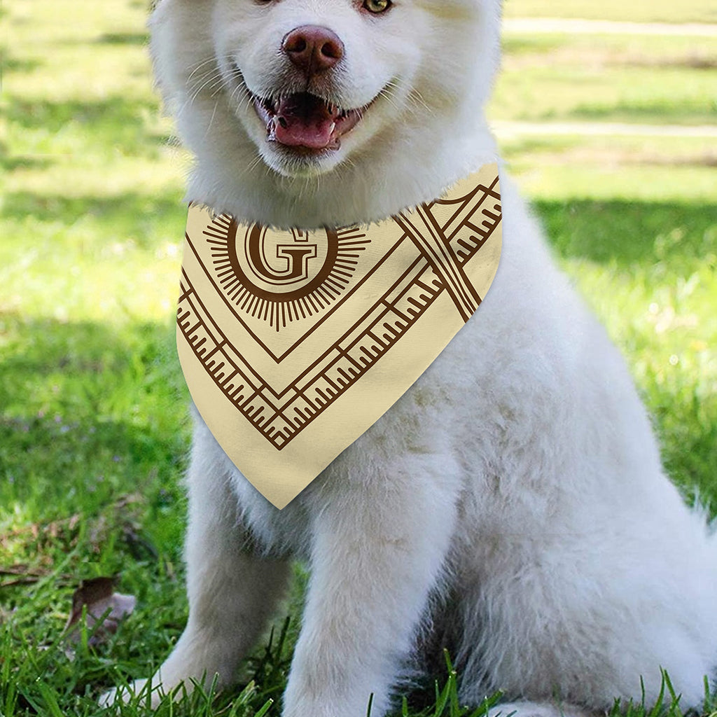 Freemasonry Symbol Print Over The Collar Dog Bandana
