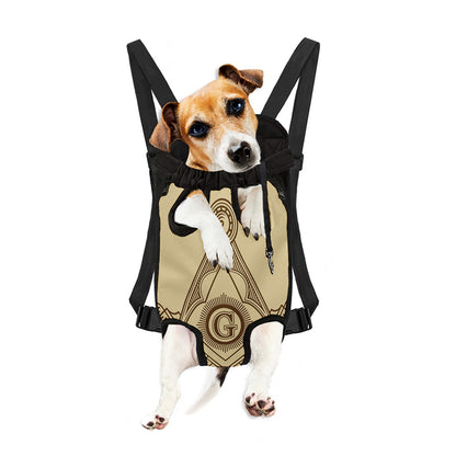 Freemasonry Symbol Print Pet Carrier Backpack