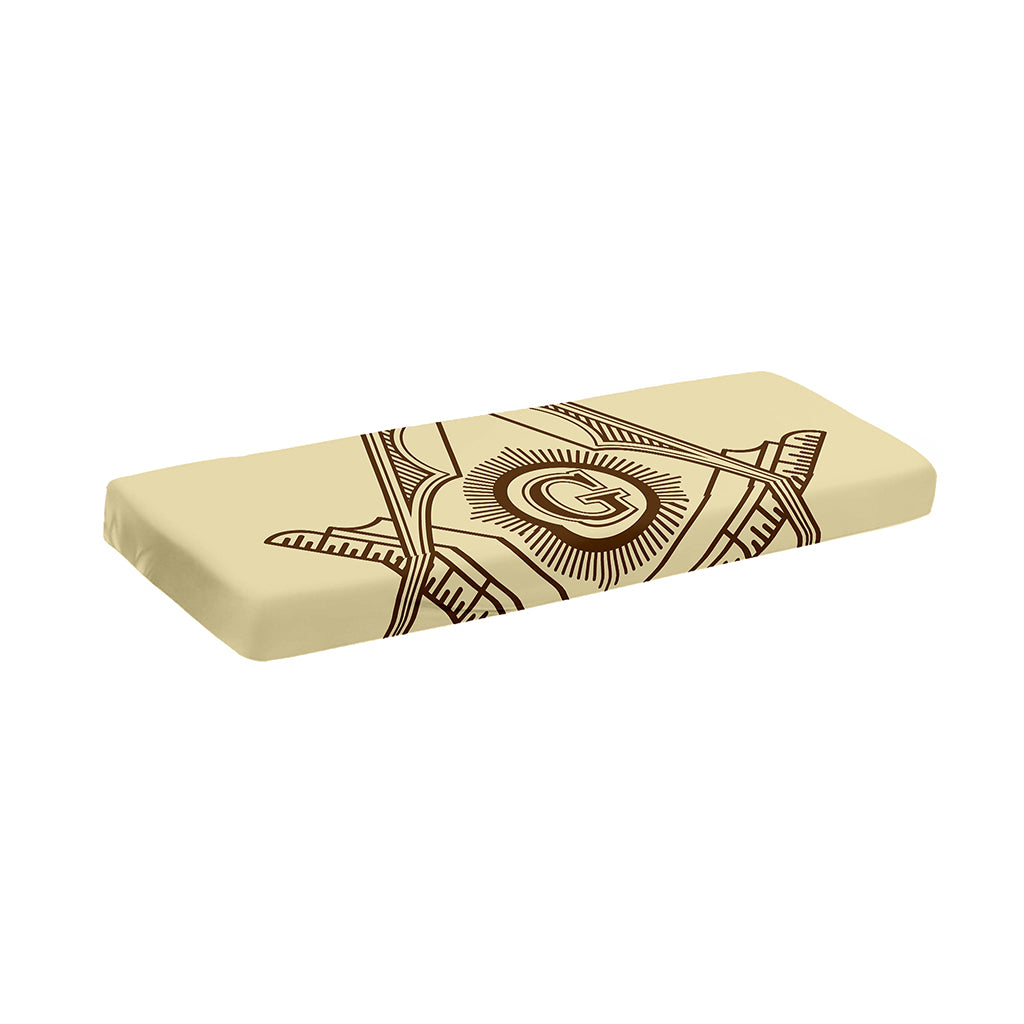 Freemasonry Symbol Print Piano Keyboard Cover