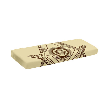 Freemasonry Symbol Print Piano Keyboard Cover