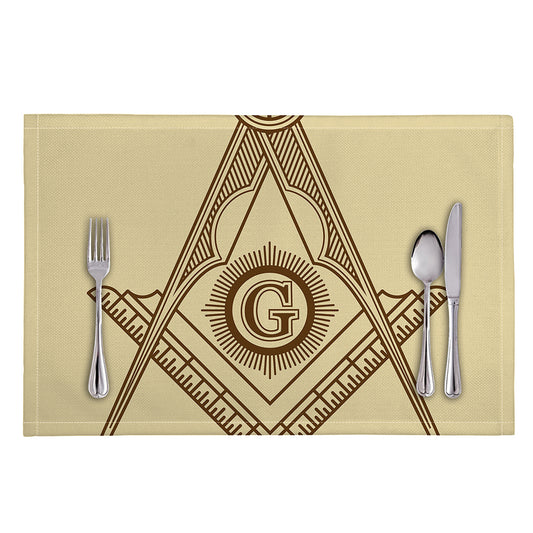 Freemasonry Symbol Print Placemat