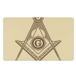 Freemasonry Symbol Print Polyester Doormat