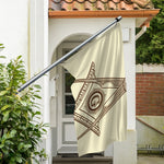 Freemasonry Symbol Print Polyester Flag