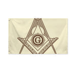 Freemasonry Symbol Print Polyester Flag