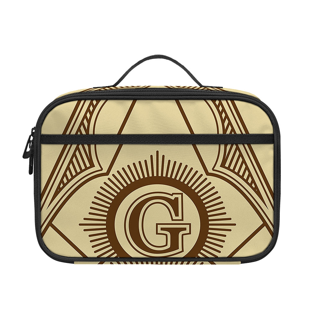Freemasonry Symbol Print Portable Lunch Bag
