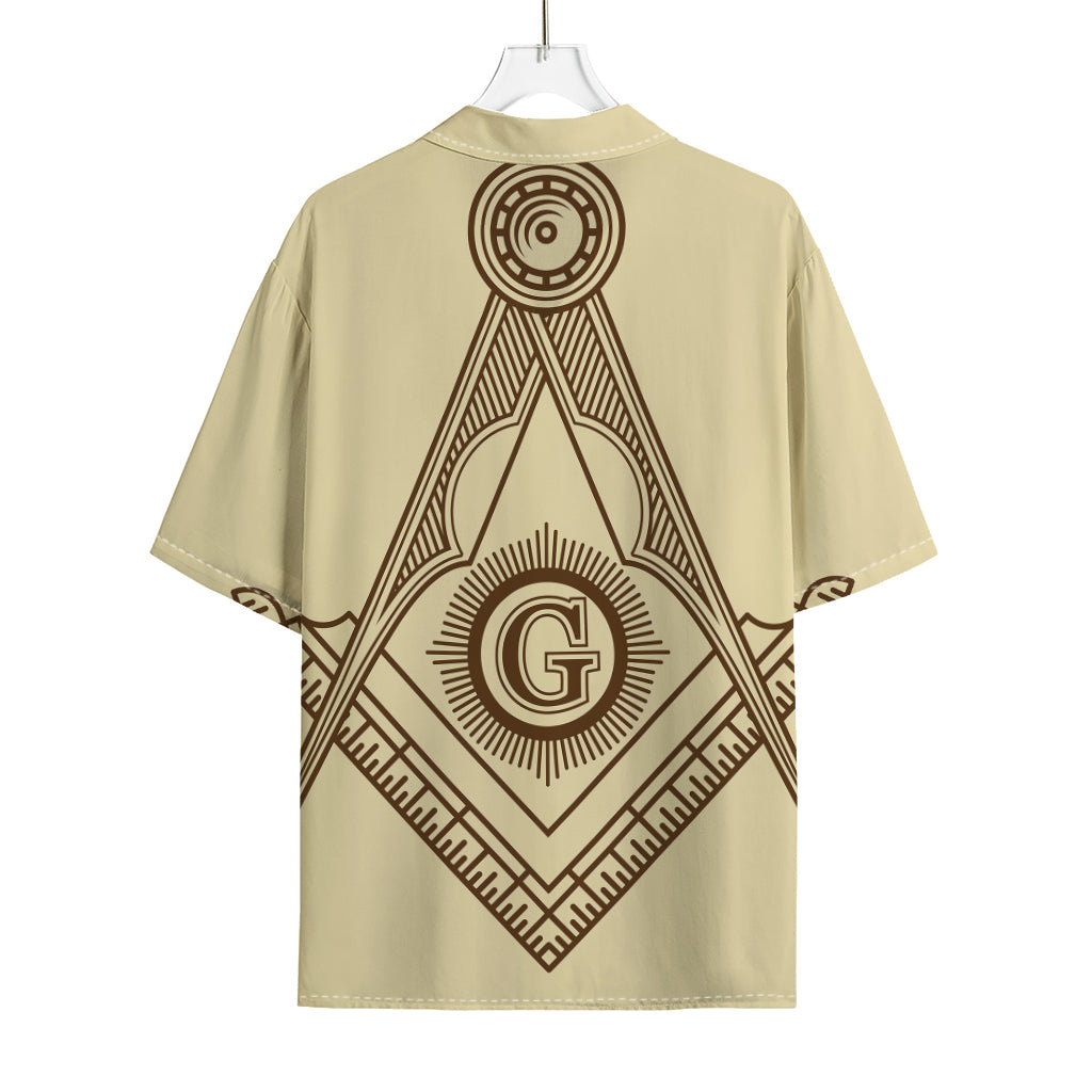 Freemasonry Symbol Print Rayon Hawaiian Shirt