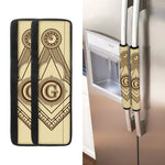 Freemasonry Symbol Print Refrigerator Handle Covers