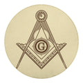 Freemasonry Symbol Print Round Blanket