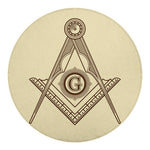 Freemasonry Symbol Print Round Blanket