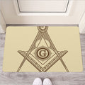 Freemasonry Symbol Print Rubber Doormat