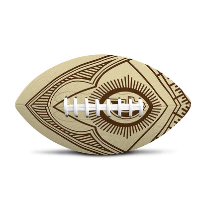 Freemasonry Symbol Print Rugby Ball