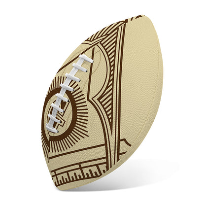 Freemasonry Symbol Print Rugby Ball
