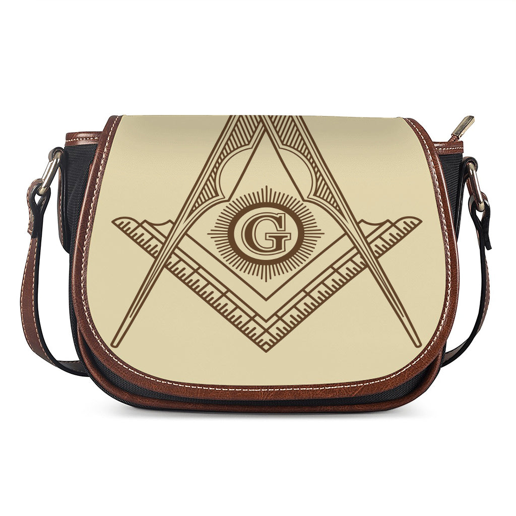 Freemasonry Symbol Print Saddle Bag
