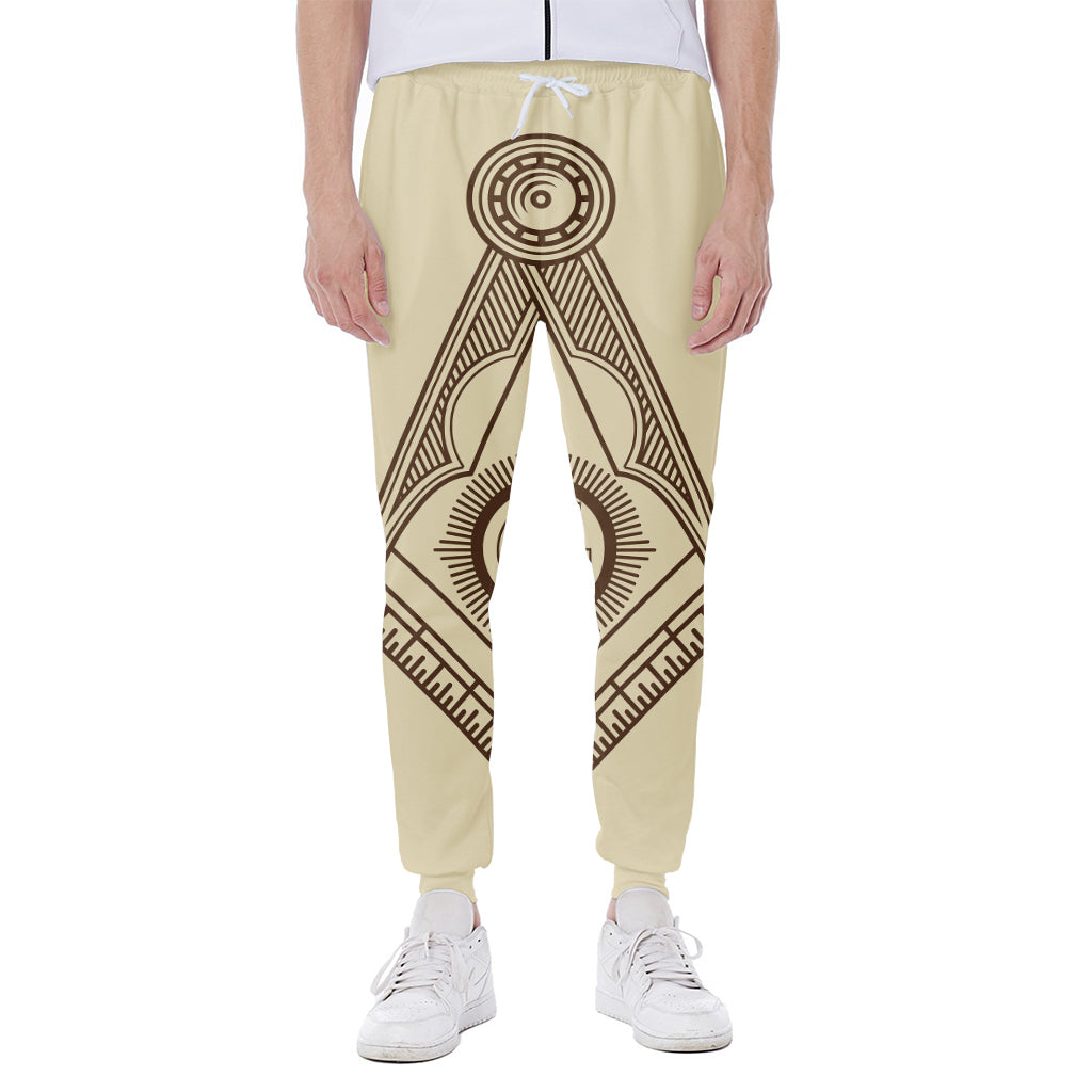 Freemasonry Symbol Print Scuba Joggers