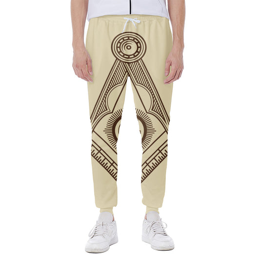 Freemasonry Symbol Print Scuba Joggers