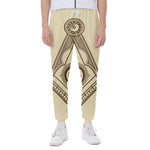 Freemasonry Symbol Print Scuba Joggers