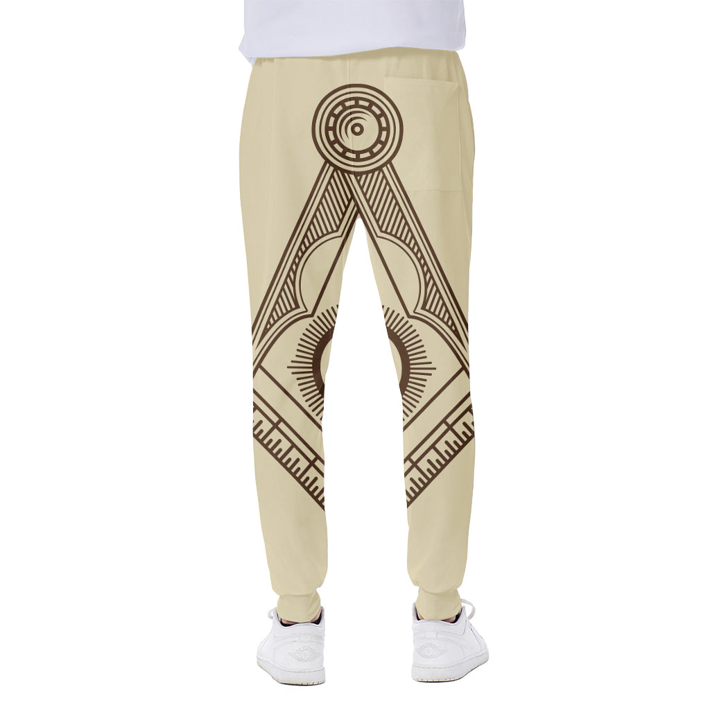 Freemasonry Symbol Print Scuba Joggers