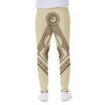 Freemasonry Symbol Print Scuba Joggers