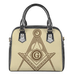 Freemasonry Symbol Print Shoulder Handbag