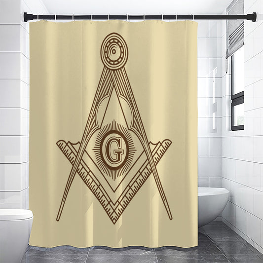 Freemasonry Symbol Print Shower Curtain